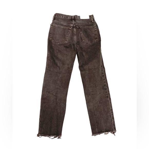 RE/DONE 70s stove pipe High Rise Denim Jeans Women’s size 24 in Washed Chocolate - Picture 7 of 8